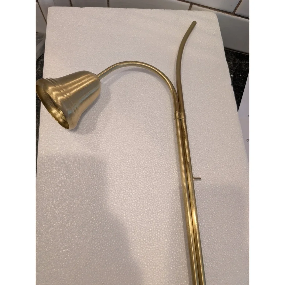 Sudbury Brass KS983 24 Inch Candle Lighter and Bell Snuffer Wood Handle NEW